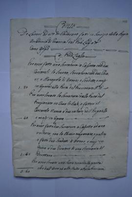 cahier de comptes et quittance pour les travaux du 1er juillet au novembre 1821, du serrurier Fra...