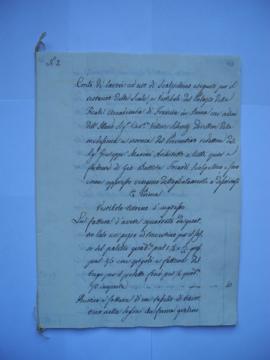 cahier de comptes et quittance pour les travaux du maître tailleur de pierre, Giovanni Battista F...