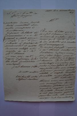 lettre informant de la décoration de Thévenin Chevalier de l’ordre Royal de la Légion d’honneur e...