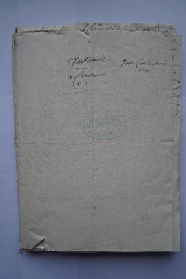 « Quitancier a Conserver. Janv. Fev. Le mars. 1808 », pochette contenant les fol. 2 à 103