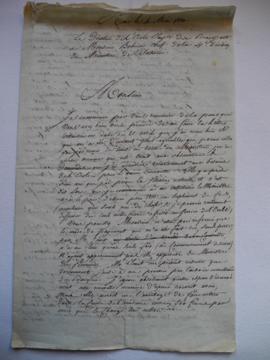 réponse à la lettre du 21 avril 1810 décrivant l’état des dépenses fixes de l’Académie et ses pro...