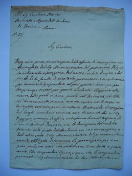 correspondance relative au litige avec Antonio Neri, l’administrateur du patrimoine Pelucchi, emp...