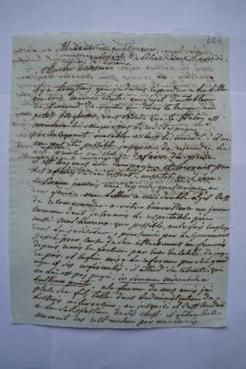 lettre au sujet du tableau de Leonardo da Vinci qui devait se trouver au Palais Borghèse, de Leth...