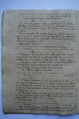 copie de lettres depuis le 26 juillet 1827, jusqu’au 19 mars 1829, fol.111-125bis