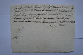 deux quittances pour le bois, de Luca Freri à Charles Thévenin, fol. 117-118