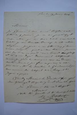 lettre au sujet des payements des retenues, du graveur Achille Louis Martinet à Ingres, fol. 382-383