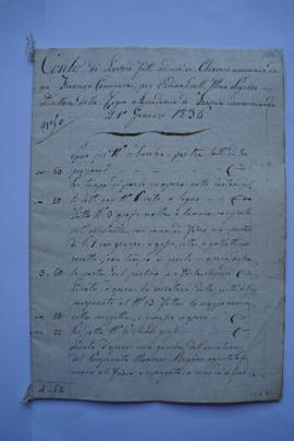 deux cahiers de comptes et quittance pour les travaux du serrurier et ferronnier Jean François Co...