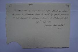 quittance pour le fascicule 10 de Milan, de Scheri à Pierre-Narcisse Guérin, fol. 214