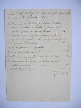 liste de l’écurie de Jean Alaux au mois de novembre 1847, fol. 11-12