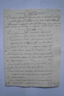 cahier de comptes et quittance pour les travaux de juillet à décembre 1822, du serrurier François...