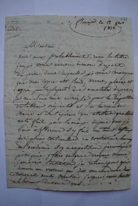 lettre relatant le voyage d’Alexandre Guillemot, de Guillemot à Lethière, fol. 233-233ter