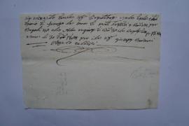 quittance pour l’huile, d’Angelo Cellini et Giuseppe Bersani à Pierre Narcisse Guérin, fol. 405