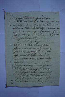 cahier des comptes et quittance pour les travaux du mois de mai jusqu’en août 1828 du maçon Franc...