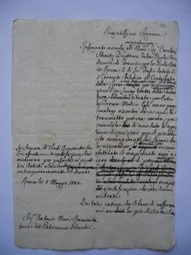 lettre au sujet de la contribution aux dépenses de la tuyauterie de la Villa Médicis, de l’archit...