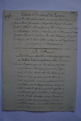 cahier des comptes et quittance pour les travaux du 1er août au 24 septembre 1838, du maître maço...