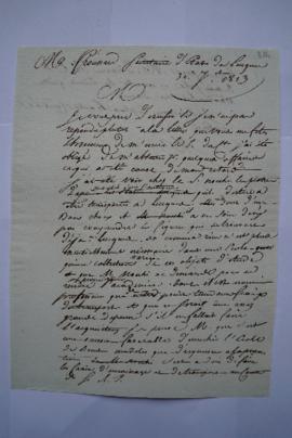 lettre confirmant l’intérêt des plâtres proposés en donation par M. Nocchi de Lethière de Troussa...