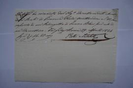 quittance pour une redingote de lin, de Pietro Nalatelli à Pierre Narcisse Guérin, fol. 376