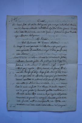 cahier des comptes et quittance pour les travaux, du menuisier Giuseppe Cassetta à Pierre-Narciss...