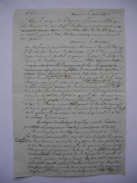 lettre de Jean-Victor Schnetz au comte Duchâtel, ministre de l’Intérieur, fol. 521