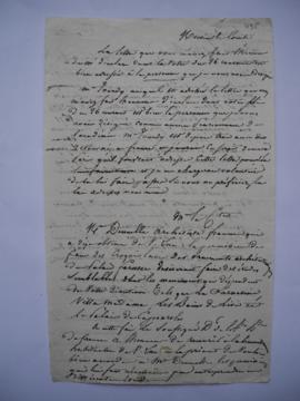 lettre de Jean-Victor Schnetz au comte de La Tour-Maubourg, ambassadeur de France à Rome, fol. 495