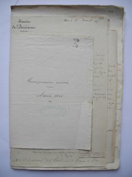 « Correspondance arrivée. Année 1845 », pochette contenant les folios de 363 à 407, fol. 362bis