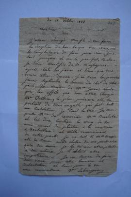 lettre de remerciements et accusé de réception des effets du feu Lebourgeois, de la veuve Lebourg...