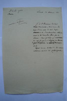 lettre transmettant la copie d’une note reçue du cardinal doyen, relative à la demande faite par ...