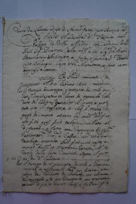 cahier de comptes et quittance pour travaux à la Villa Médicis du 11 février au 12 juillet 1816, ...