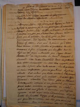 Copies de lettres concernant l’affaire des objets volés  dans le port à Gênes, fol. 405 à 406