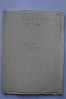 « 2 memoires de ferrini. N°13 », fol. 144-172