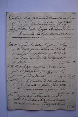 cahier des comptes et quittance pour les travaux du 1er juillet à la fin du mois de décembre 1839...