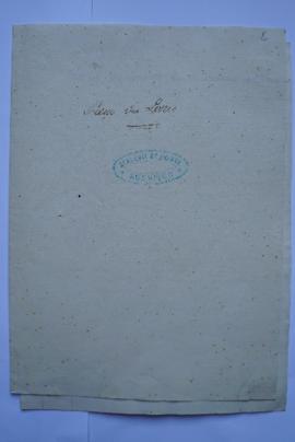 « Reçu des Livres », sous-pochette contenant les folios 3 à 9, fol. 2, 10