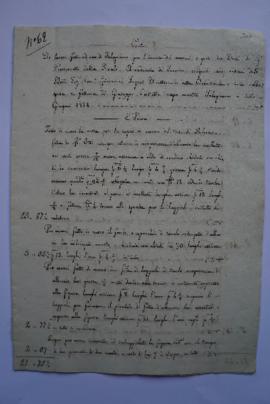cahier des comptes et quittance pour les travaux du mois de juin 1838, du menuisier Giuseppe Cass...