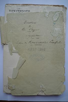 « Directorat de M. Ingres. Correspondance. Lettres de l’administration Pontificale. [1835- 1840] ...