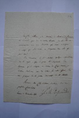 lettre au sujet de la demande de Lethière transmise à M. de Champagny et des raisons qui ont priv...