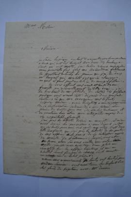 lettre manifestant sa reconnaissance et concernant l’exécution de son tableau, de Lethière à mada...