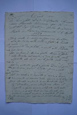 cahier des comptes et quittance pour les travaux à partir du 1er août 1827 : du serrurier et ferr...
