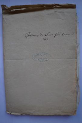 « Quittances de Janv. Fev. & Mar. 1809. », sous-pochette contenant les fol. 3 à 72bis