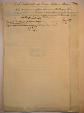 « Etat émargé des personnes attachées au Service ou l'année 1807. N°4. » : quittances, fol. 55 à 63