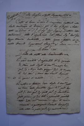 cahier des comptes et quittance pour les travaux du juillet à décembre 1835, des tailleurs de pie...