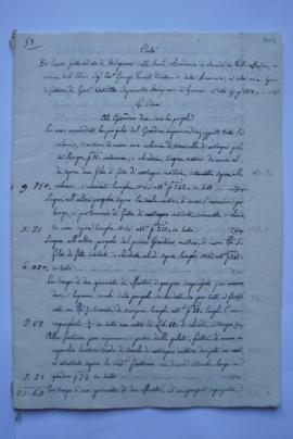 cahier de comptes et quittance pour les travaux de janvier à juin 1830, d’Antonio fils, pour le m...