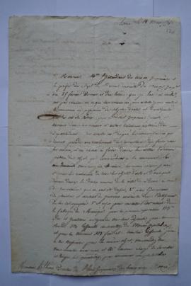 lettre informant des décisions prises à la suite du décret impériale du 25 février concernant la ...