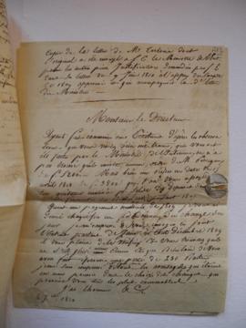 copie de la lettre de M. Torlonia dont l’original, à l’appui des pièces justificatives, a été env...