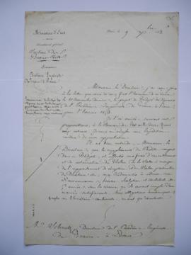 transmission du budget des dépenses de l’Académie pour l’exercice 1854, arrêté à la somme de cent...