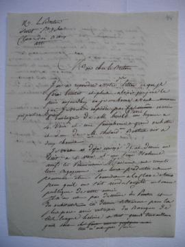 lettre informant de l’expédition des ouvrages Herold et de Chelard, de Lethière à Le Breton, secr...