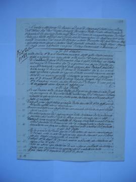 cahier ded comptes et quittance pour les travaux du mois d’octobre 1845, de Paolo et Mattia Maes,...