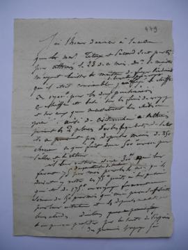 lettre de Jean-Victor Schnetz à l’Institut de France, fol. 479