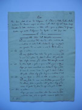 cahier de comptes et quittance pour les travaux d’avril jusqu’à juin 1842, de Giuseppe Cassetta, ...
