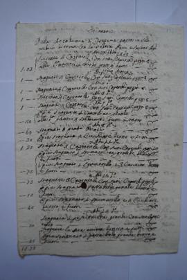 cahier des comptes et quittance pour les travaux du 27 février au 15 juillet 1823, de la veuve Pu...