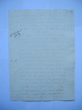 deux cahiers de comptes et quittances pour les travaux du mois de juillet jusqu’au septembre 1843...